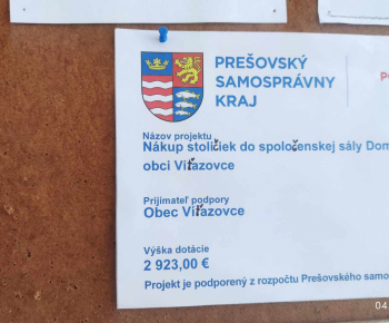 Aktuality / PSK - Stoličky do spoločenskej sály Domu športových 