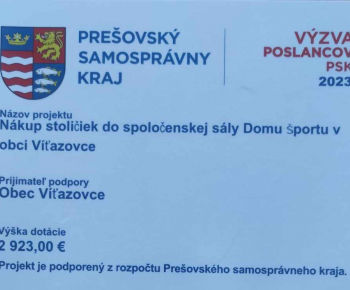 Aktuality / PSK - Stoličky do spoločenskej sály Domu športových 