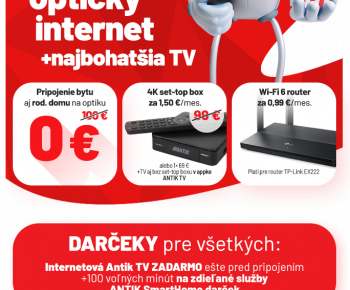 Aktuality / ANTIK - najrýchlejší internet a televízia